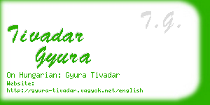 tivadar gyura business card